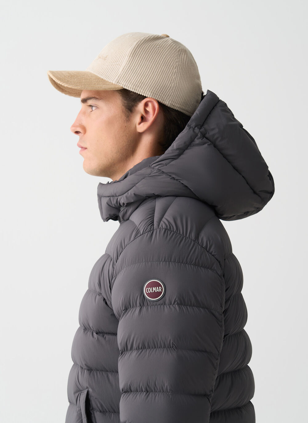 Down jacket with detachable hood image number 2