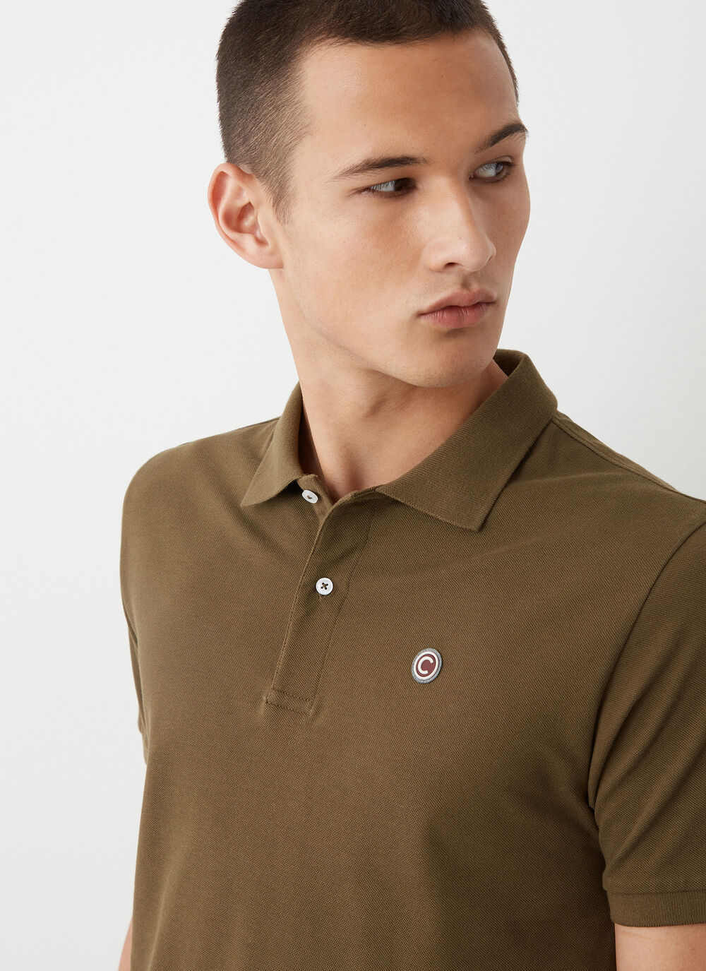 Piqu&eacute; polo-shirt with ribbed trims image number 1