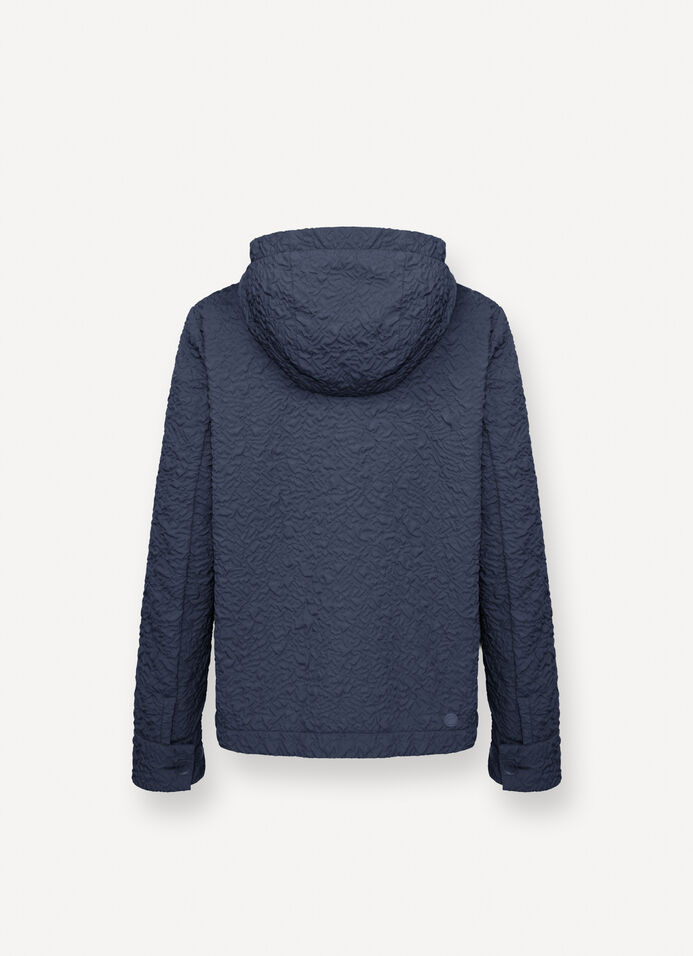 Embossed hooded jacket image number 5