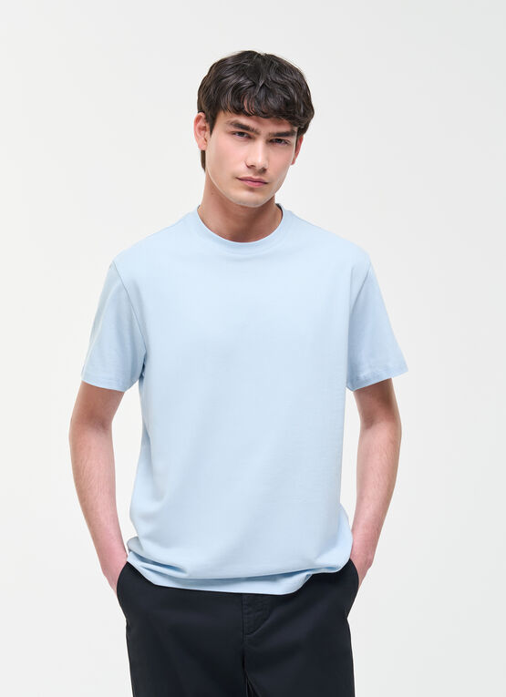 T-shirt logot&eacute; en coton piqu&eacute;