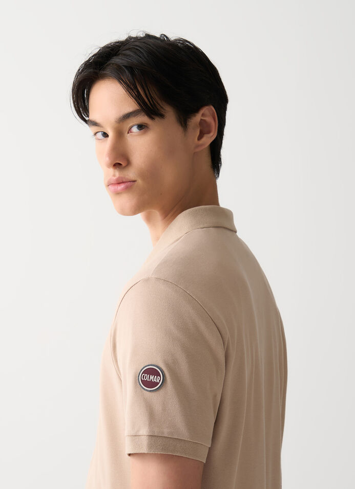 Cotton piqué polo-shirt image number 1