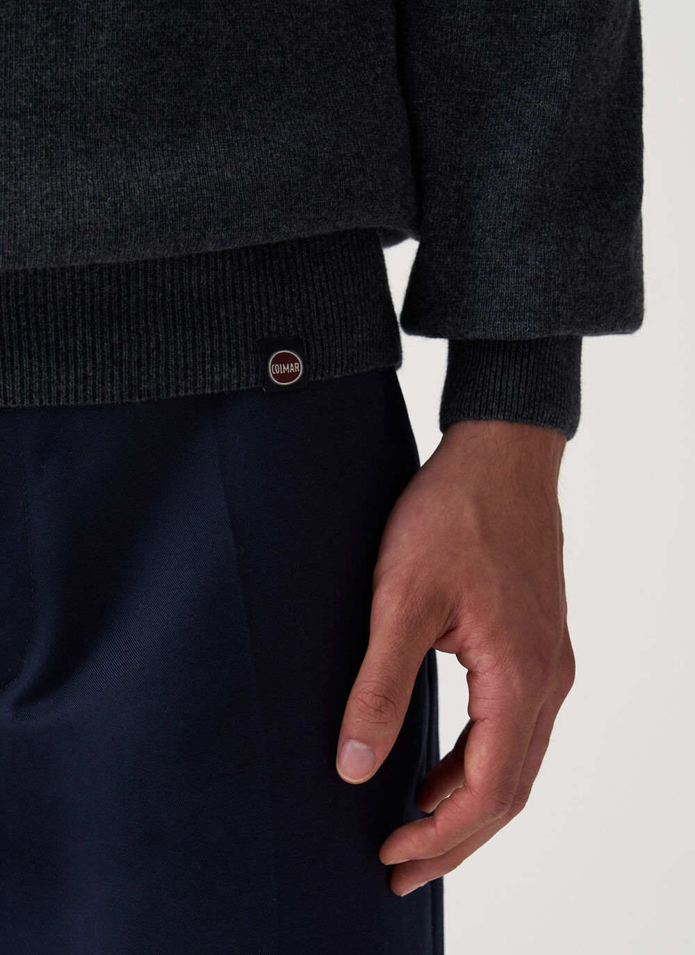 Fine knit polo-neck jumper  image number 2