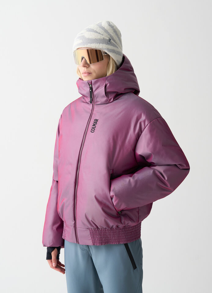 Padded ski bomber jacket image number 1
