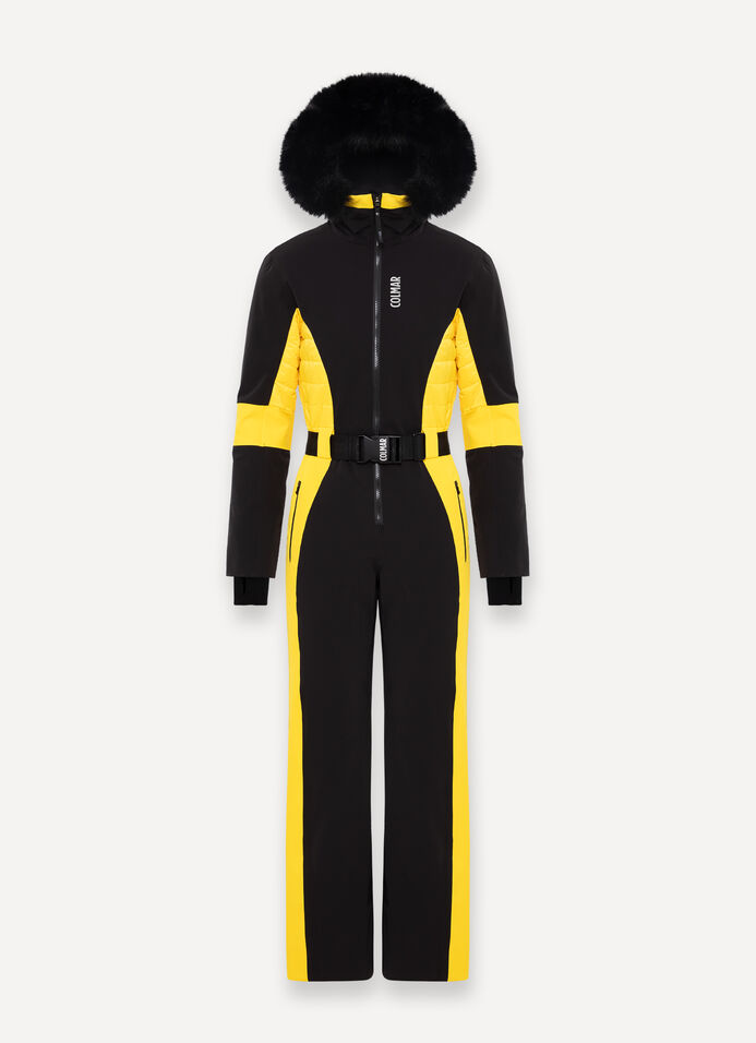 Tuta da sci imbottita Clepsydra con pelliccia image number 4