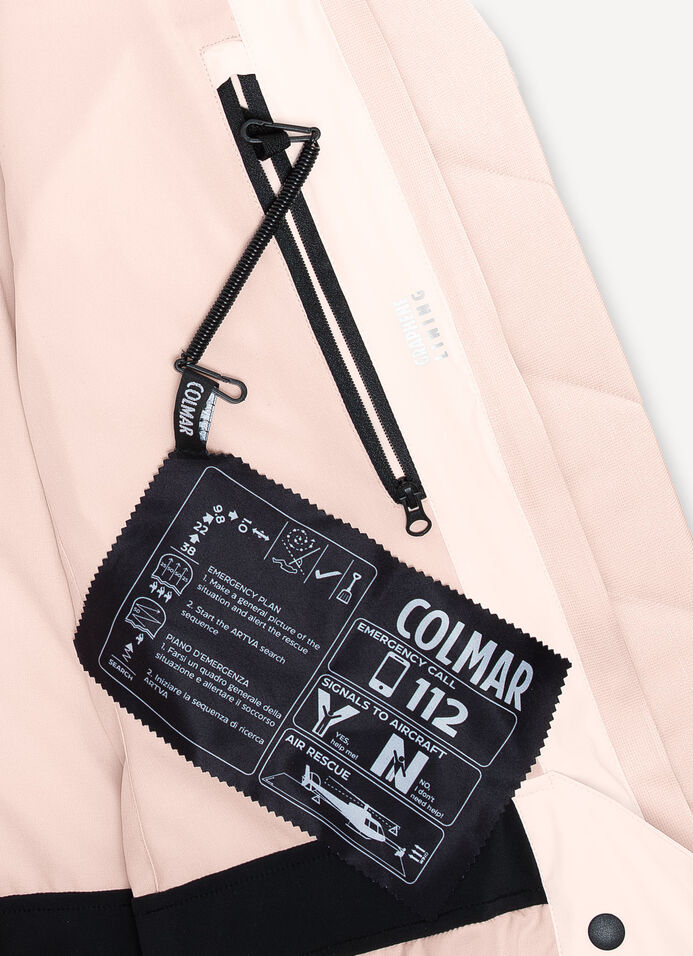 Satin fabric ski jacket image number 6