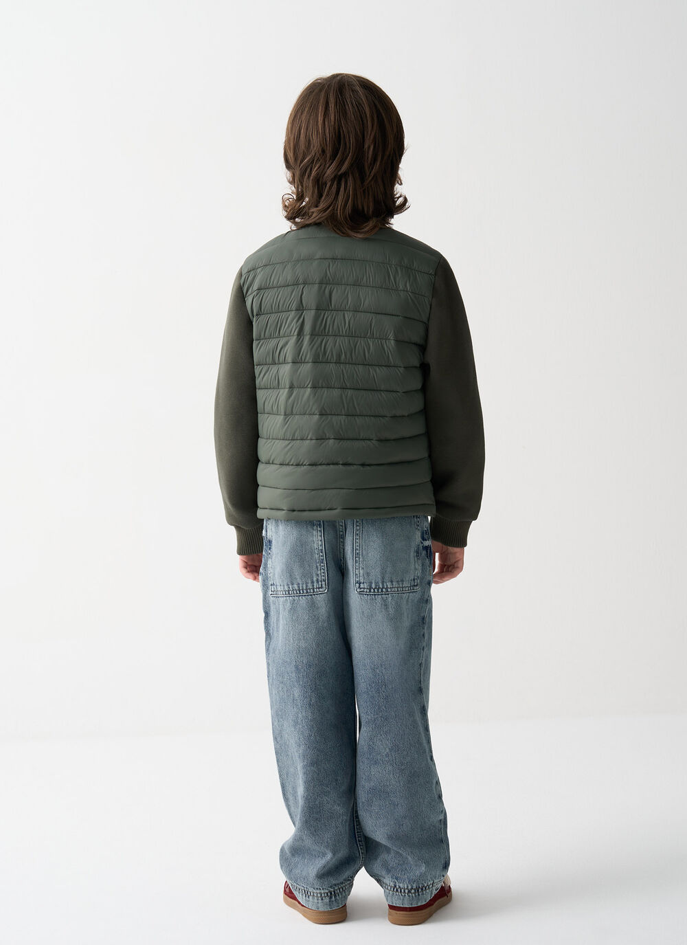 Jacket with fleece sleeves image number 3