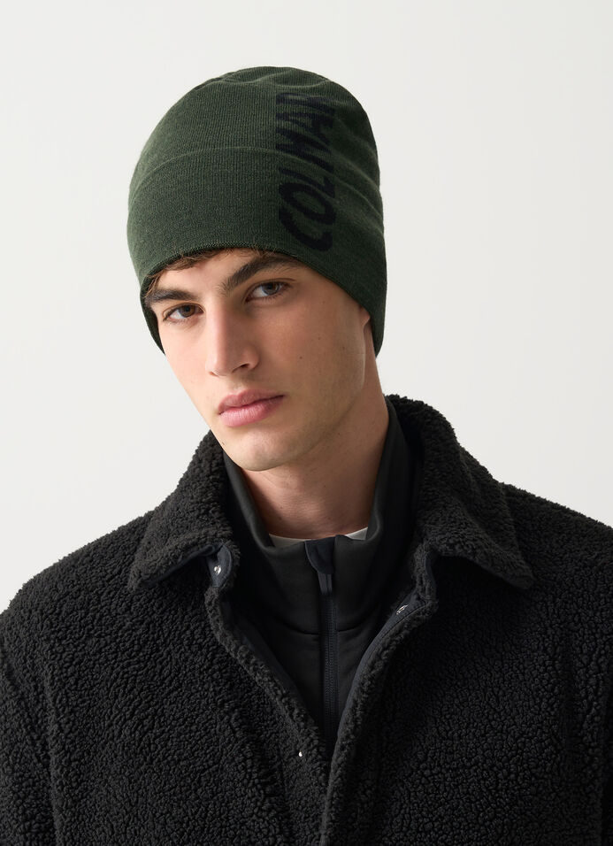 Men’s branded hat with turn-up cuff image number 0