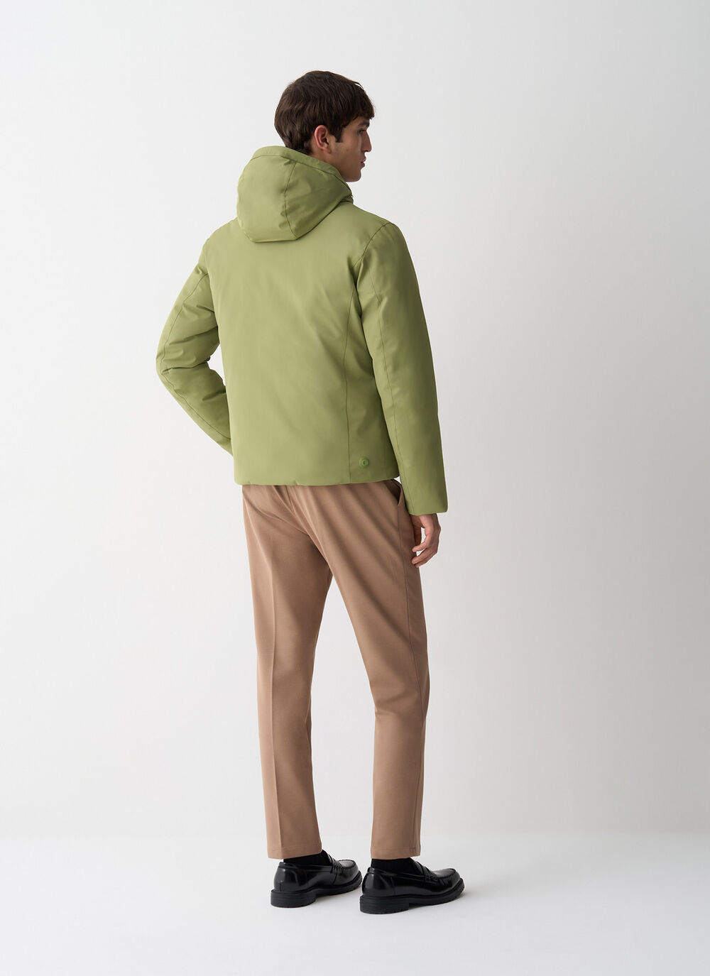 Reversible waterproof down jacket  image number 3