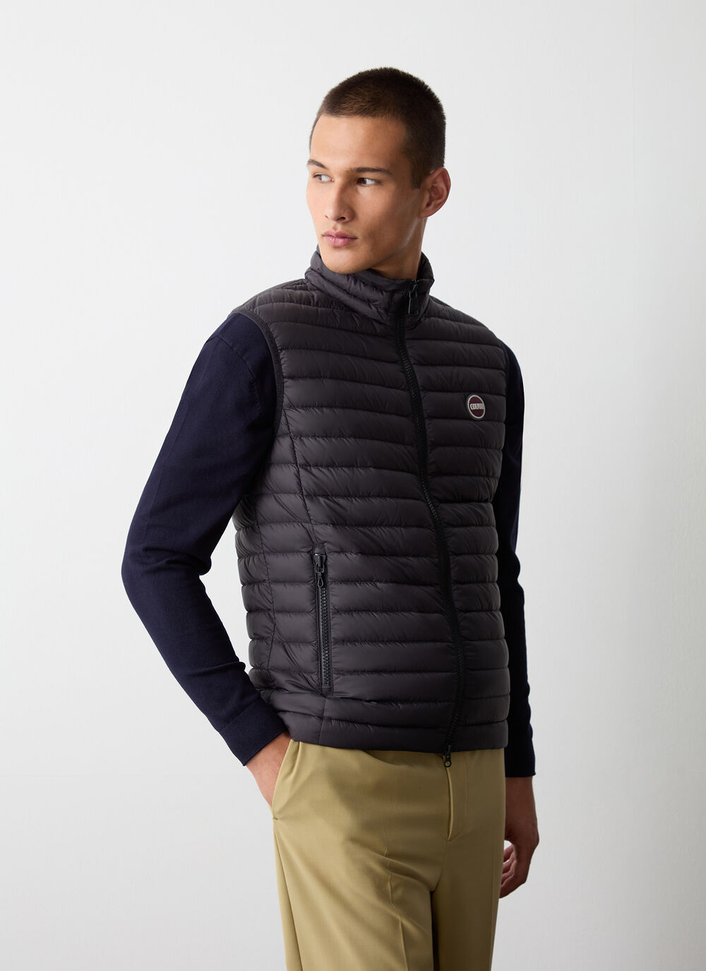 Quilted down vest image number 0
