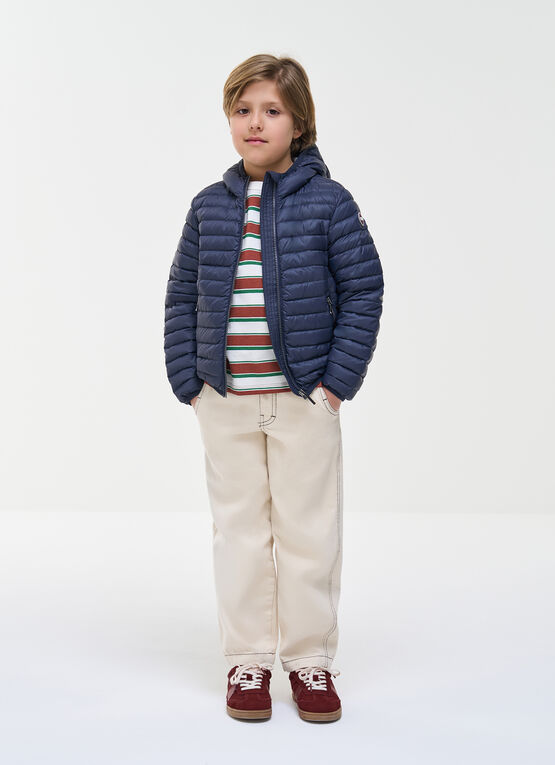 Piumino leggero con cappuccio