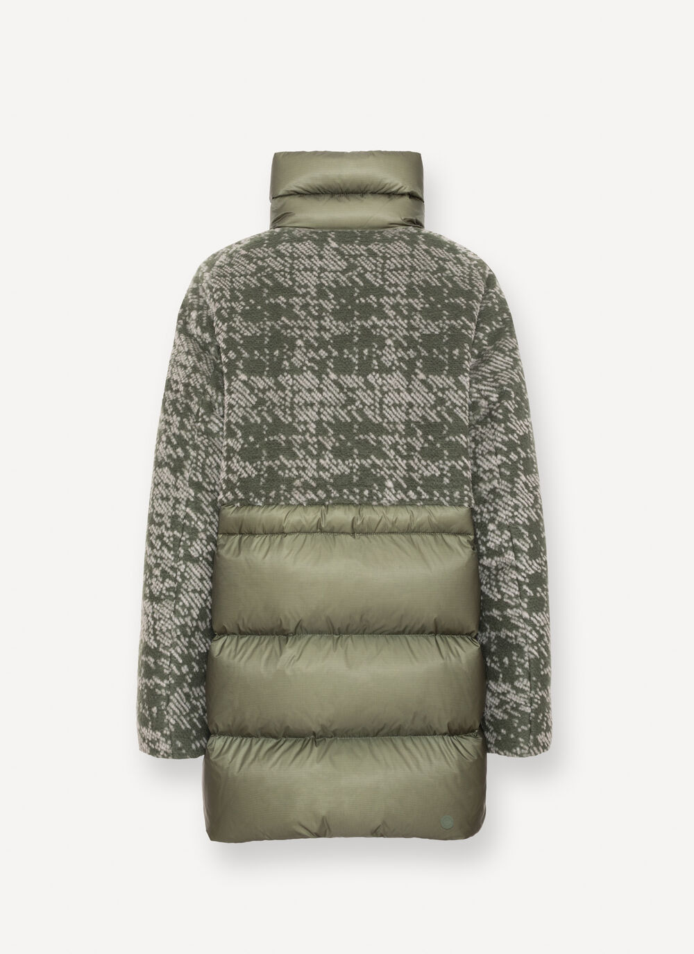 Jacquard down jacket with padded collar image number 5