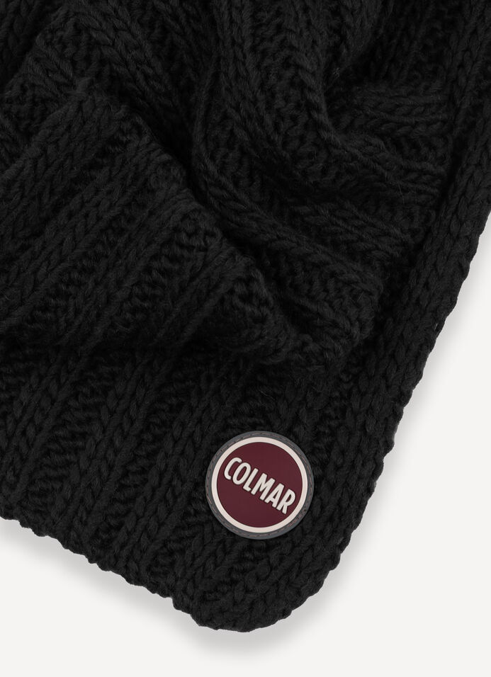 Long unisex rib-knit scarf image number 3