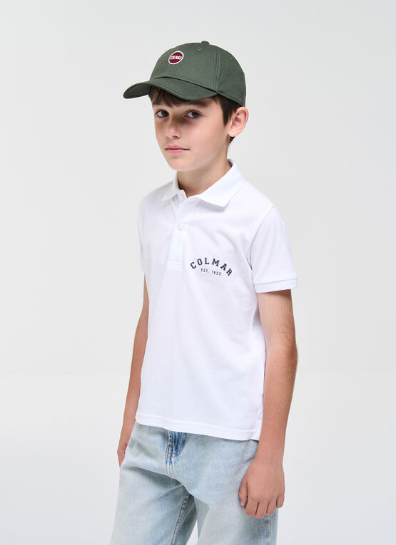 Logoed piqu&eacute; polo shirt