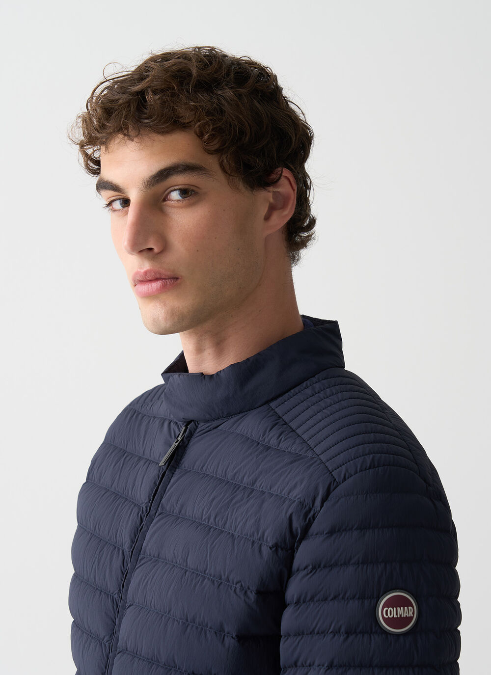 Lightweight down biker jacket image number 2