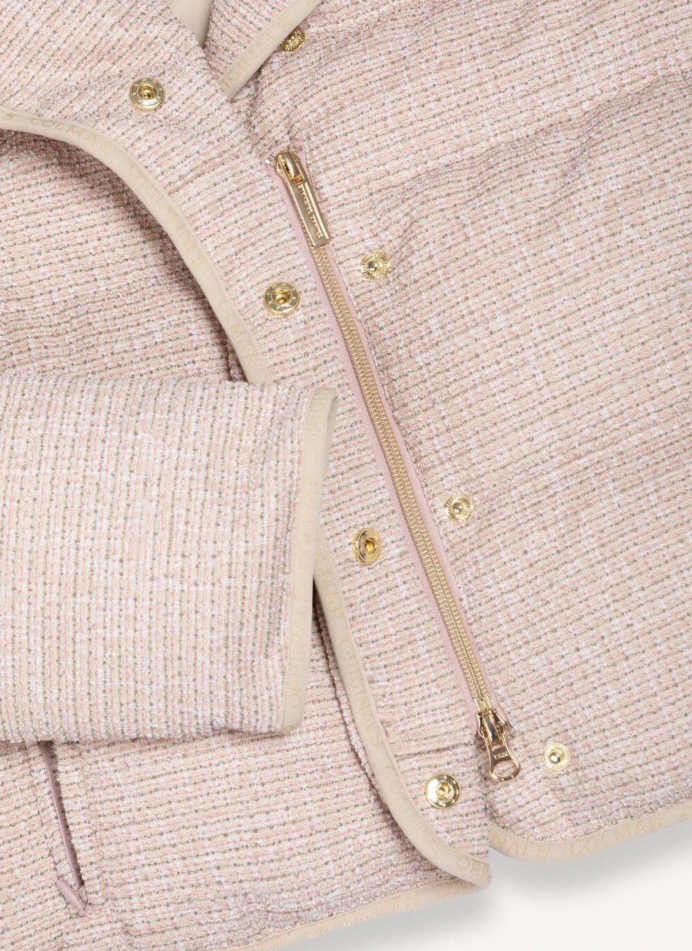 Piumino cropped effetto boucl&eacute; image number 6