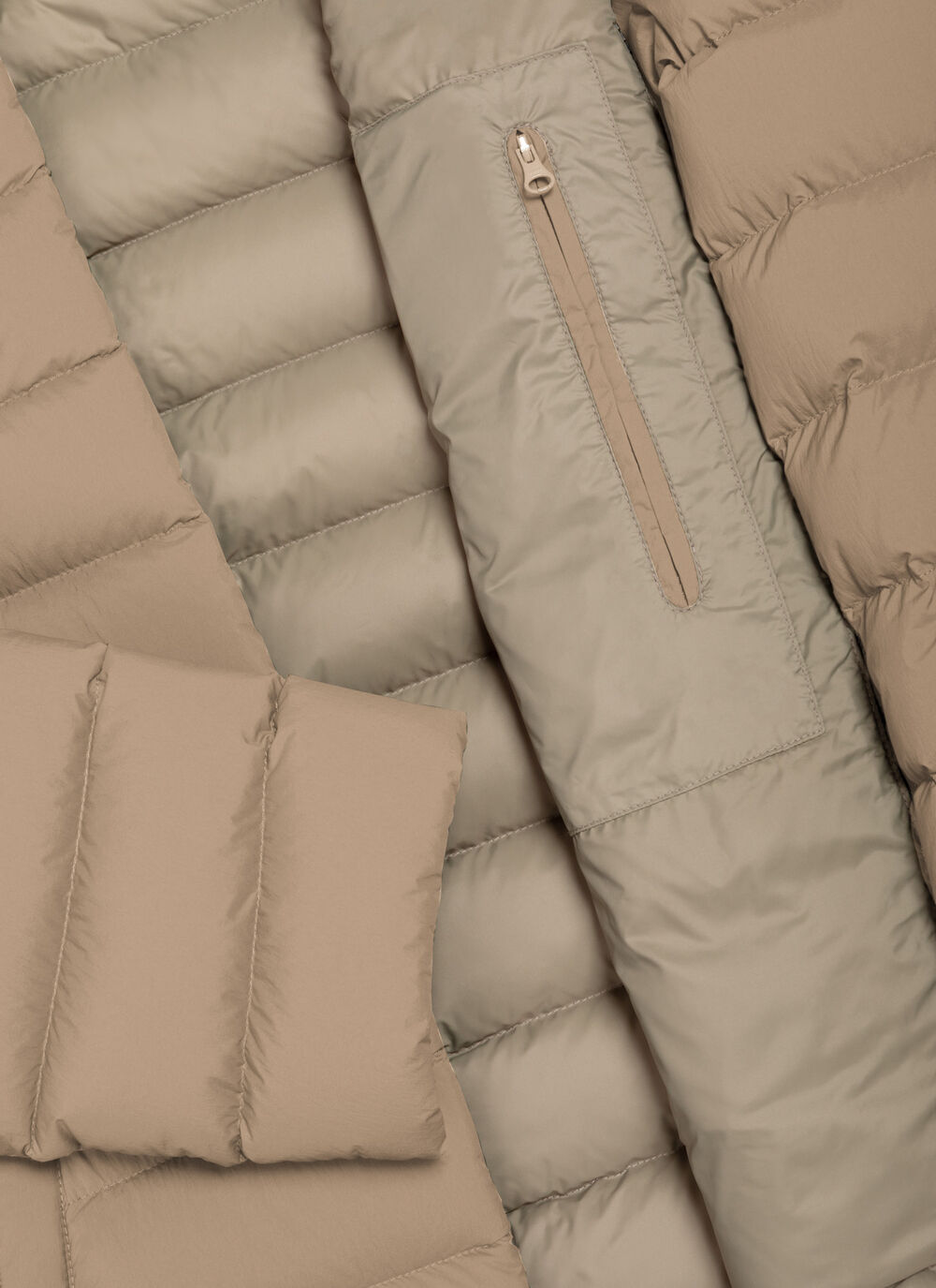 Down jacket with hood image number 6