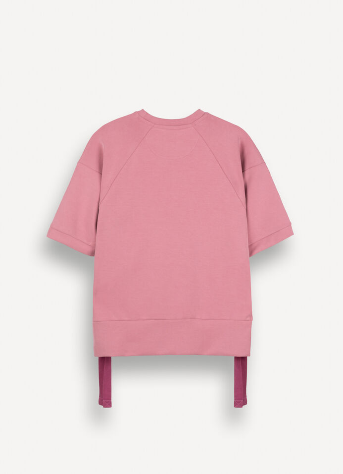 Short-sleeved sweatshirt with drawstring image number 5