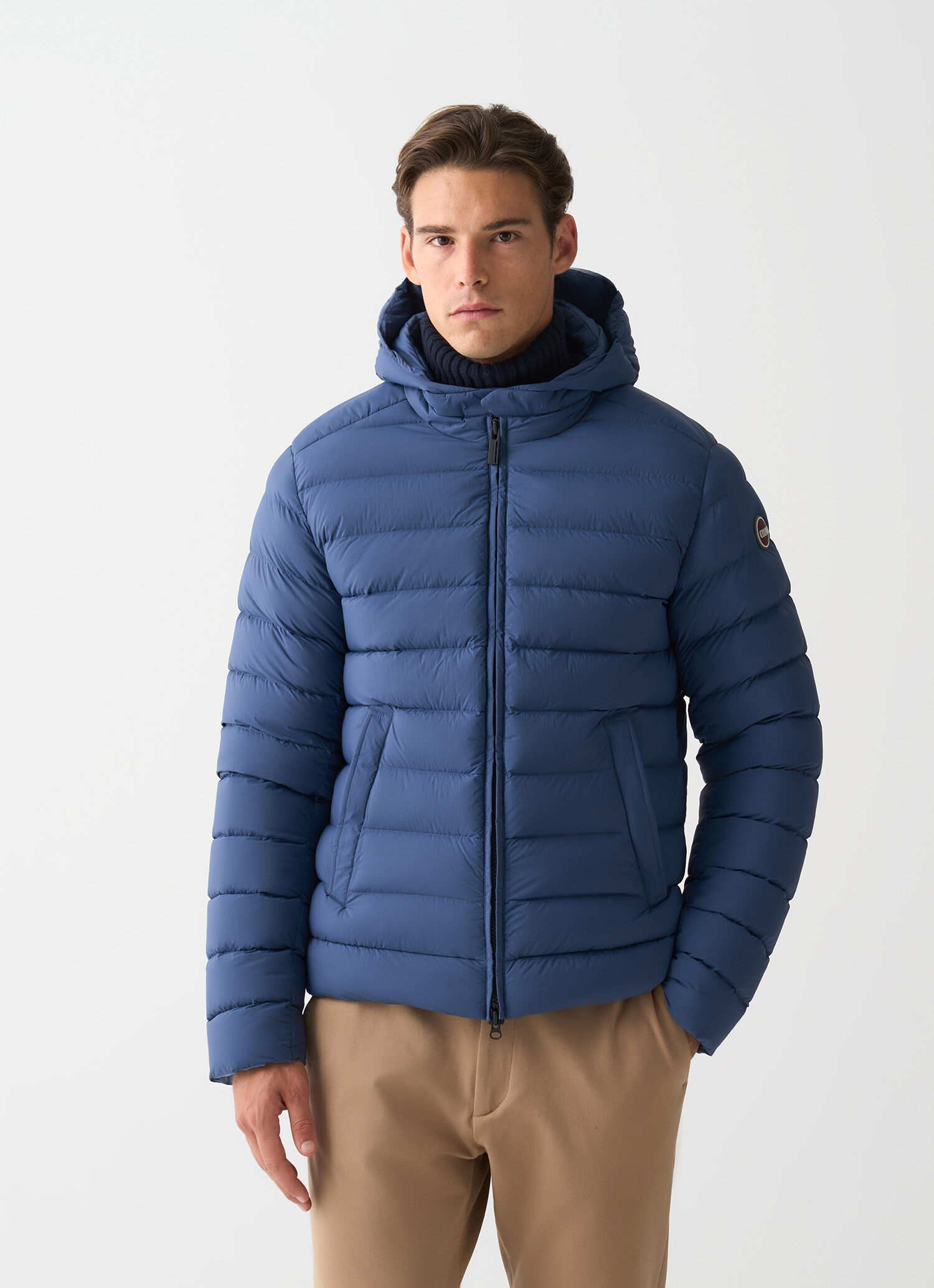 ダウンジャケット・コート COLMAR ORIGINALS FW24 DOWN JACKET WITH HOOD (2295 9YM693) Down jacket with hood - MODERN BLUE | Colmar