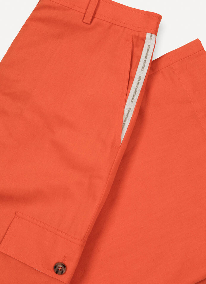 Pantaloni cargo in lino image number 6