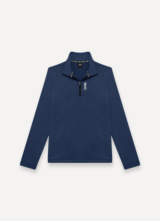 Half-zip stretch ski fleece