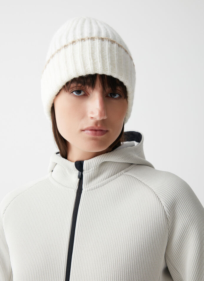 Hooded knit-look sweatshirt image number 2