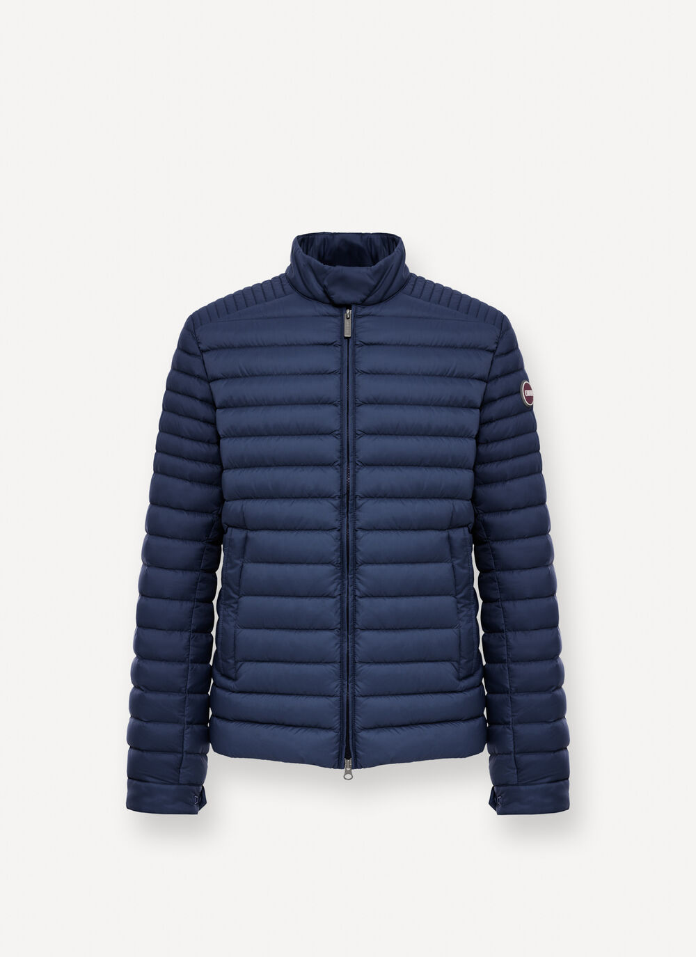 Lightweight down biker jacket image number 4