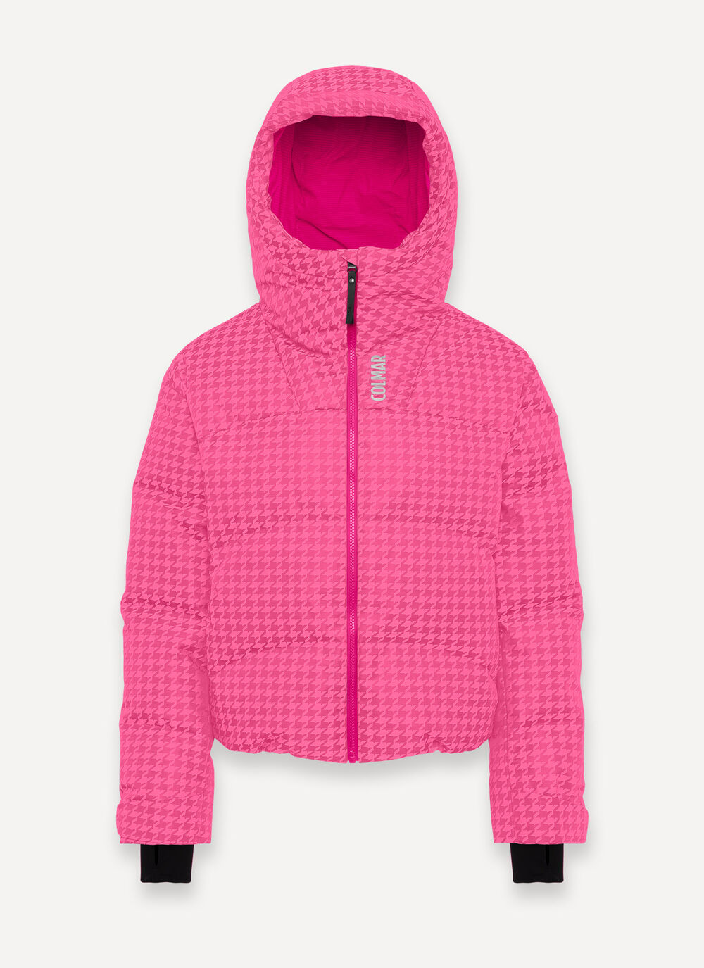 Ski-Daunenjacke mit Hahnentrittmuster image number 4