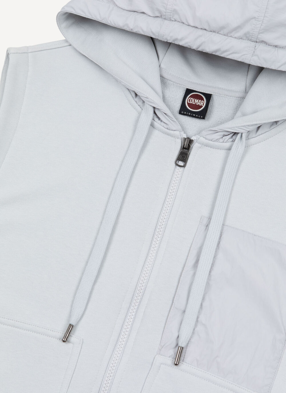 Fleece gilet with nylon details image number 6