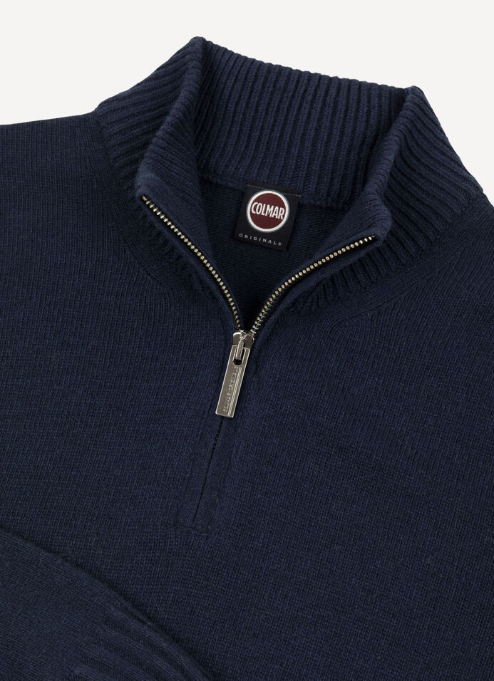 Branded half-zip pullover image number 6