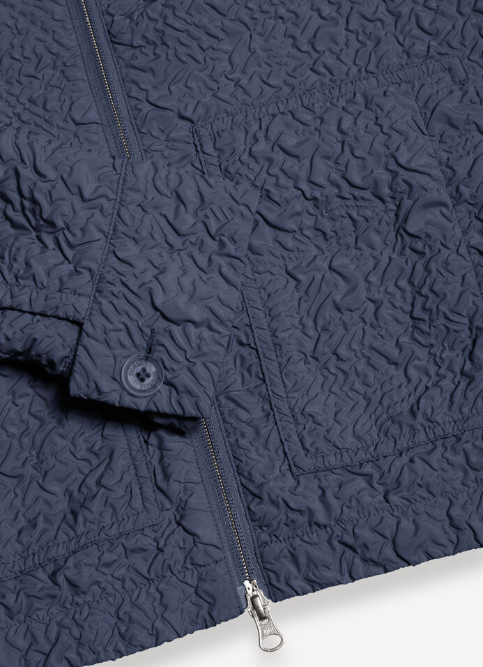 Embossed hooded jacket image number 6