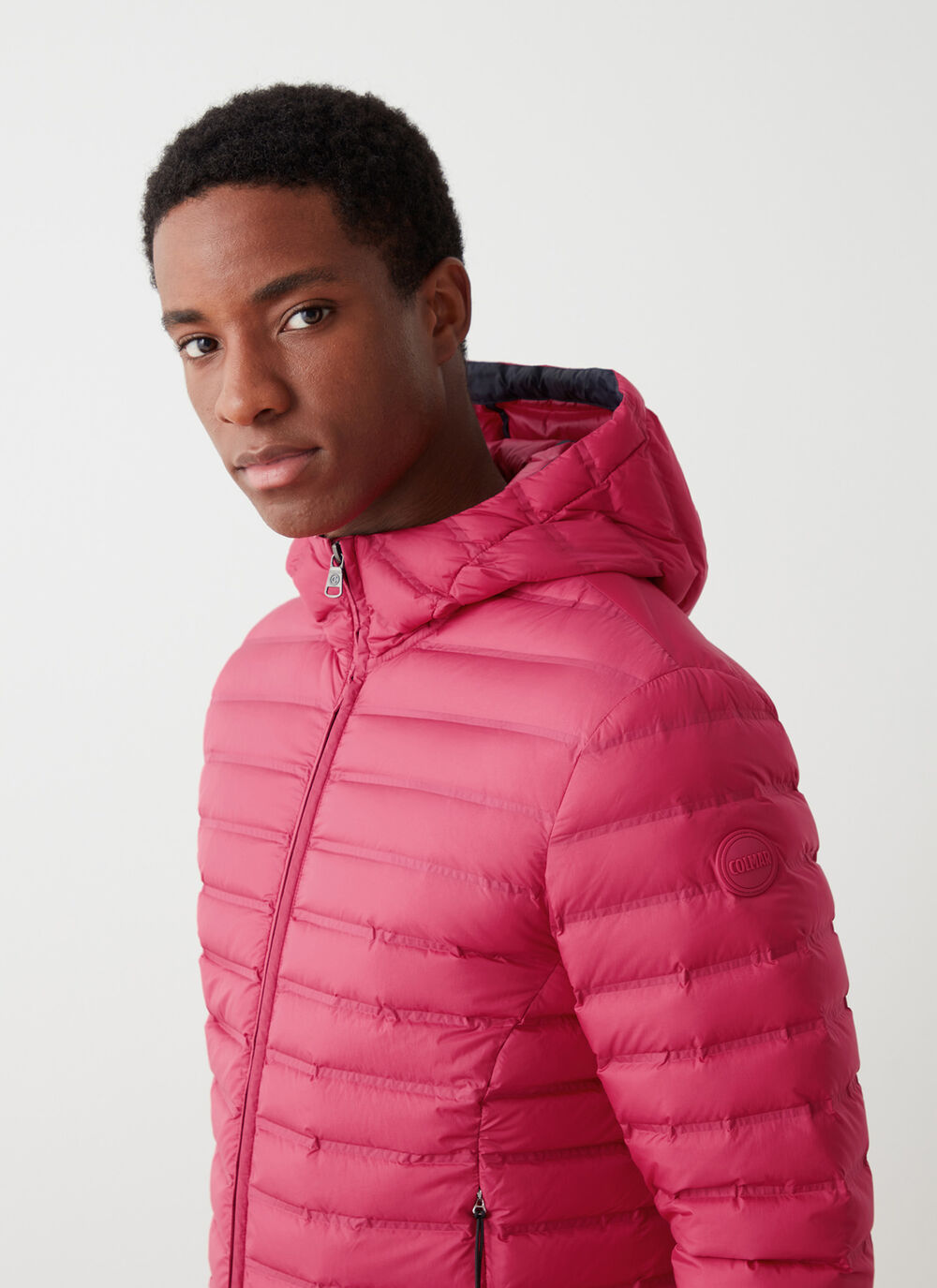 Light down jacket with seamless quilting image number 0