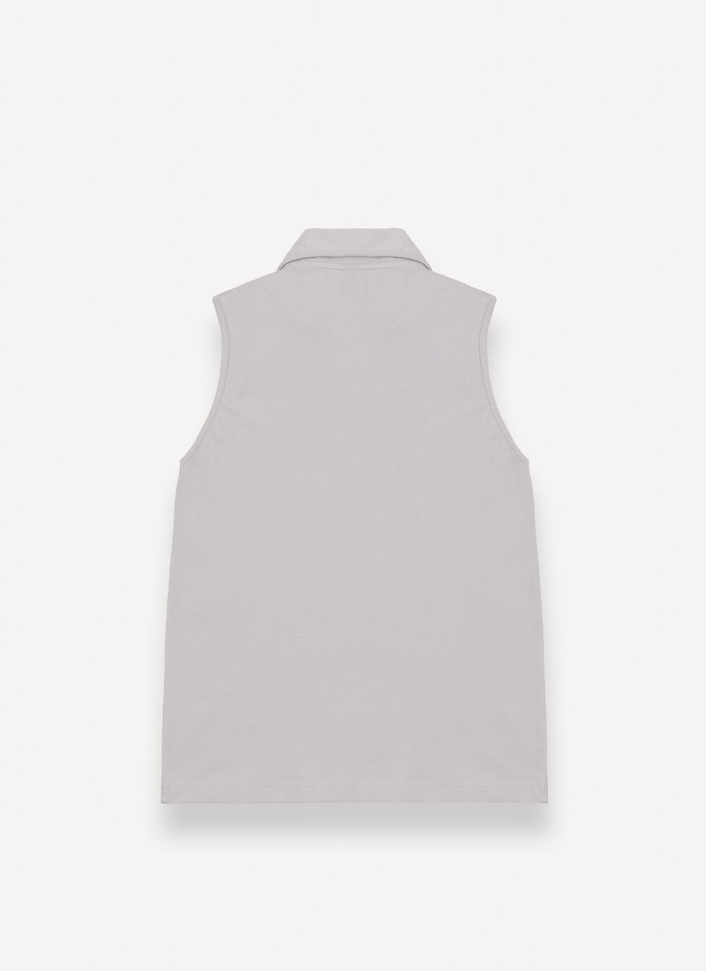 Sleeveless cotton piqu&eacute; polo shirt image number 5