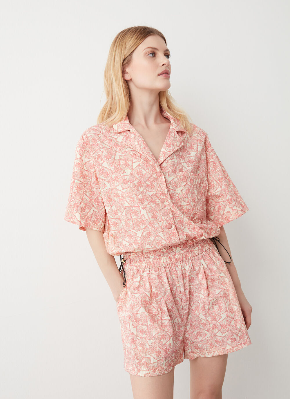 Shirt in water-repellent nylon image number 0