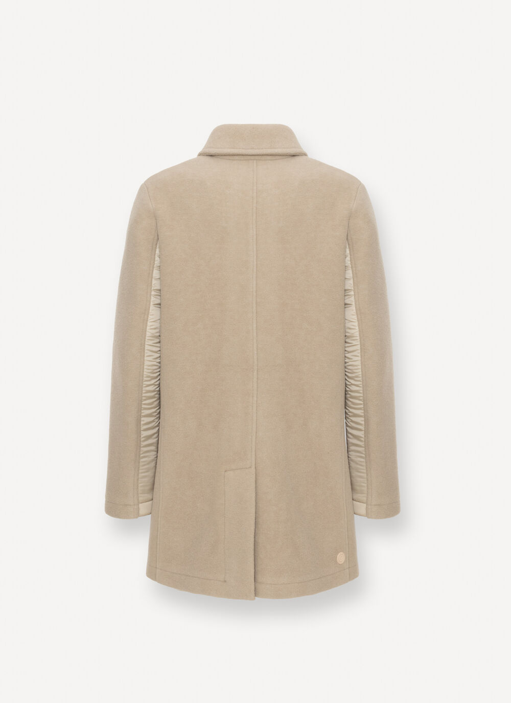 Wool cloth coat with nylon inserts  image number 5