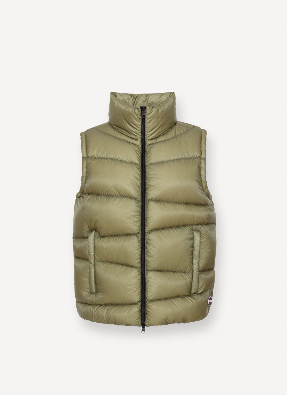 Gilet in piuma ad onde in nylon ripstop image number 4