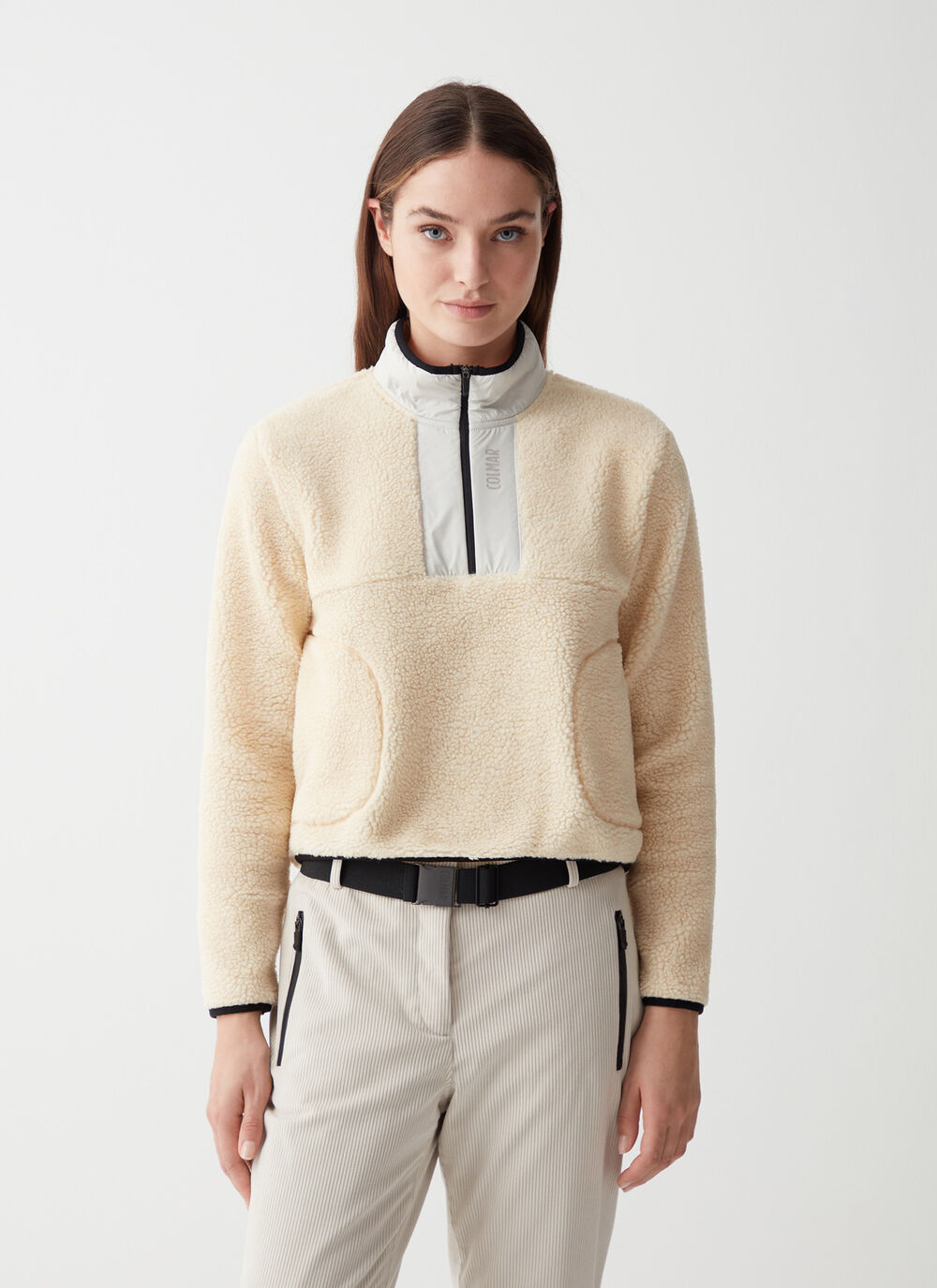 Strickshirt in Sherpa-Optik image number 0