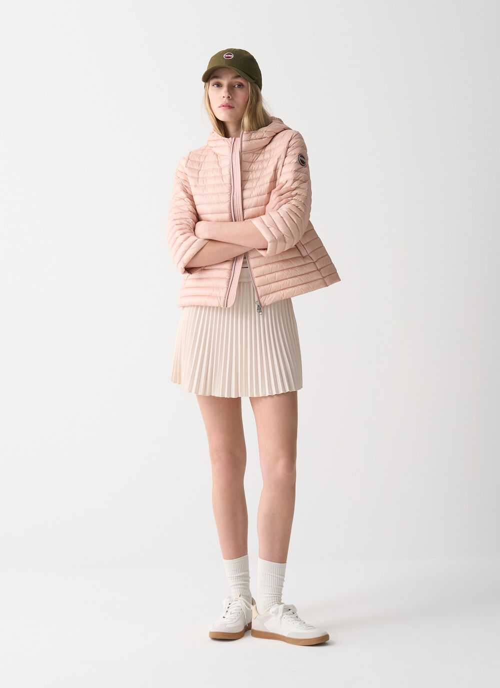 Hooded down cape image number 0