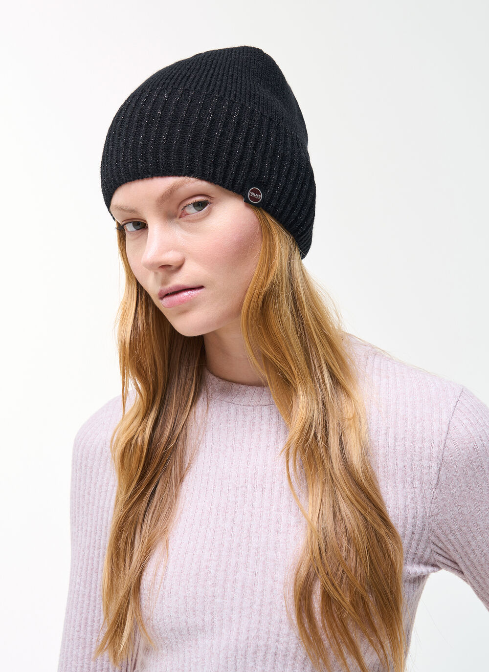 Hat with lurex details image number 0