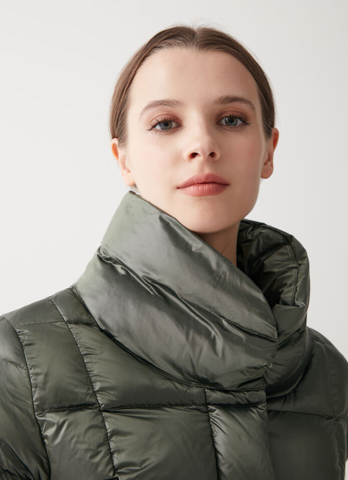 Iridescent down jacket with side opening - Colmar