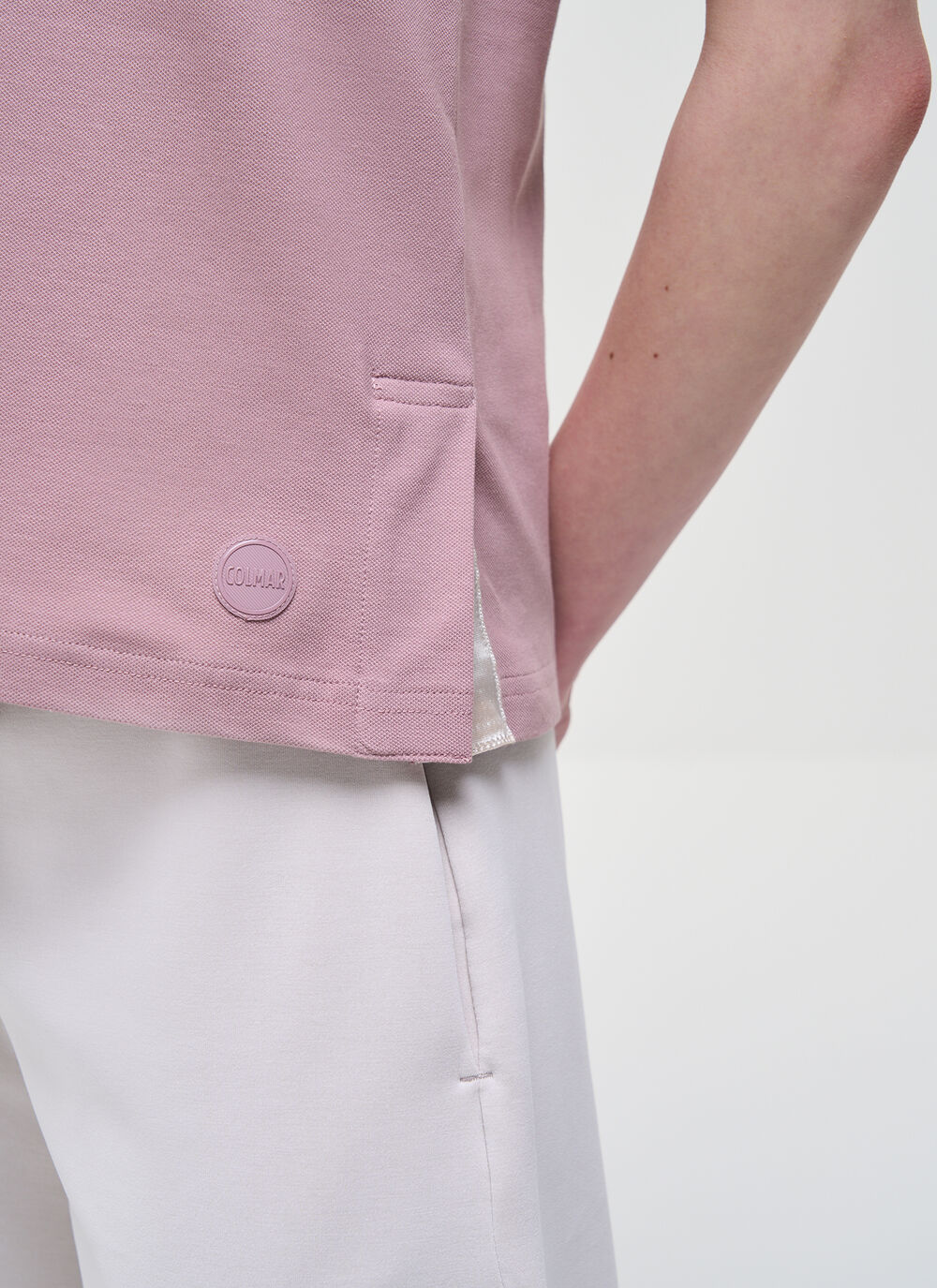 Piqu&eacute; polo shirt with slits image number 3