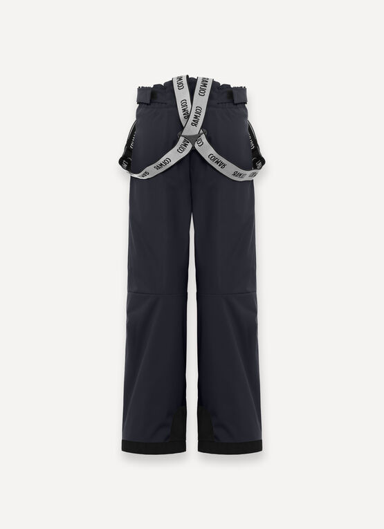Unisex ski salopettes with adjustable length