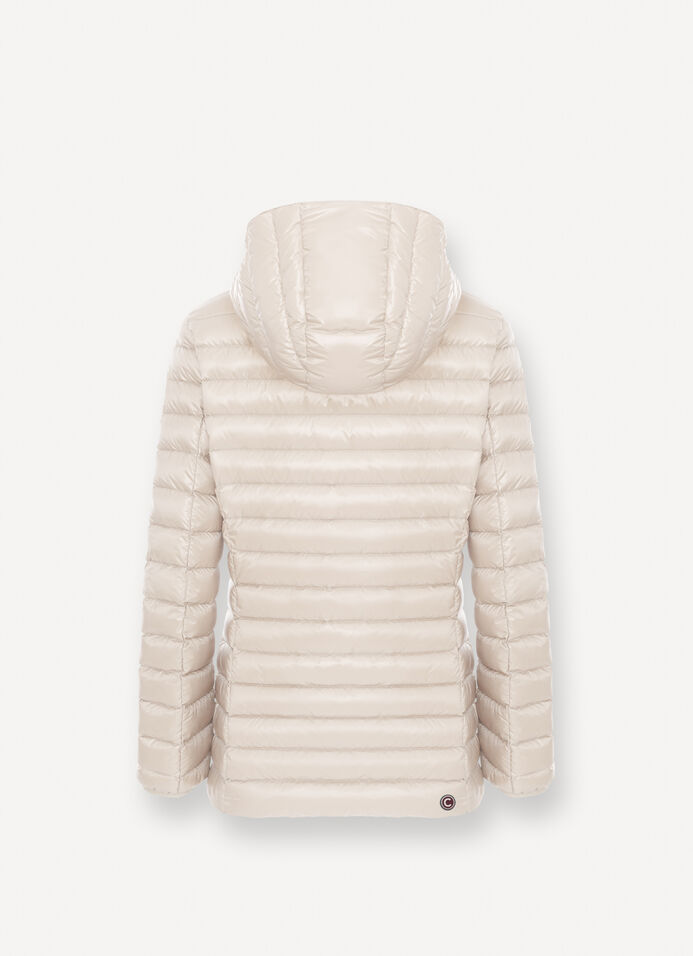 Fitted down jacket with hood image number 5