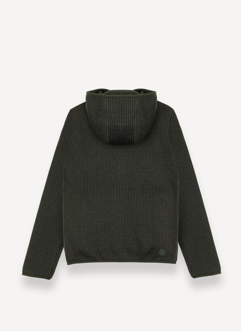 Pullover con cappuccio a coste image number 5