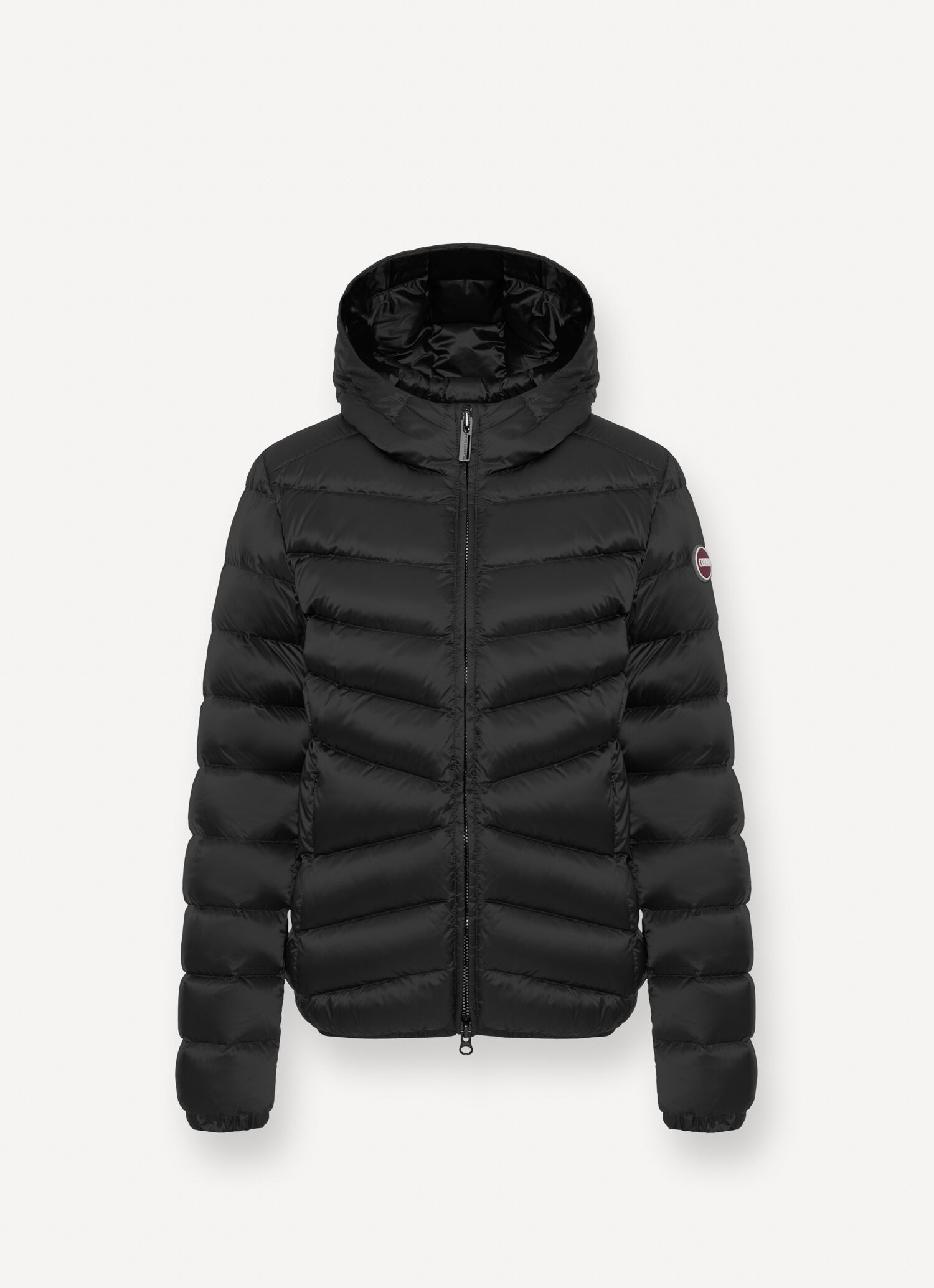 ダウンジャケット・コート COLMAR ORIGINALS FW24 DPP-QUILT WITH LOGO (2204 2XX68) Quilted down jacket with hood - BLACK | Colmar