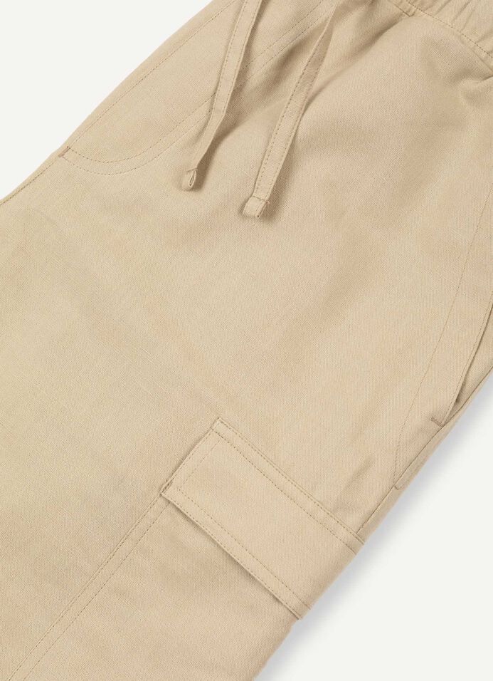 Linen safari shorts image number 6