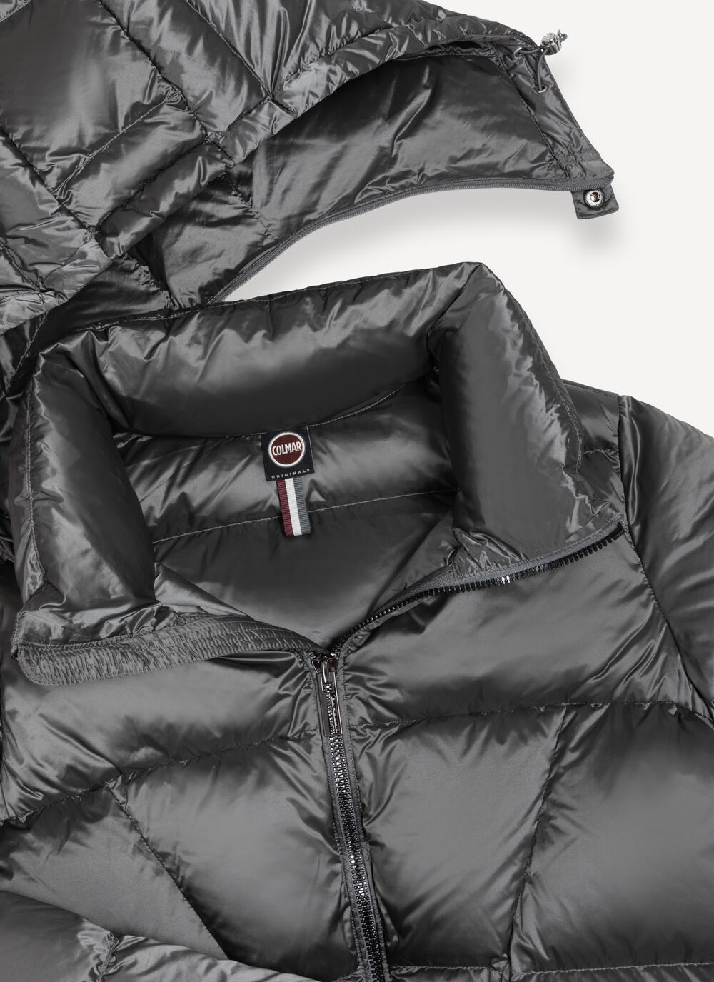 Daunenmantel mit seitlichen Schlitzen image number 6