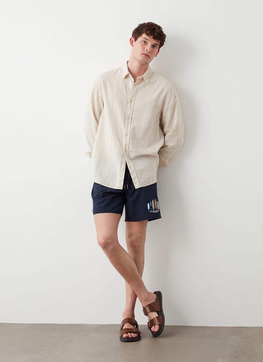 Surf-print swimsuit image number 0