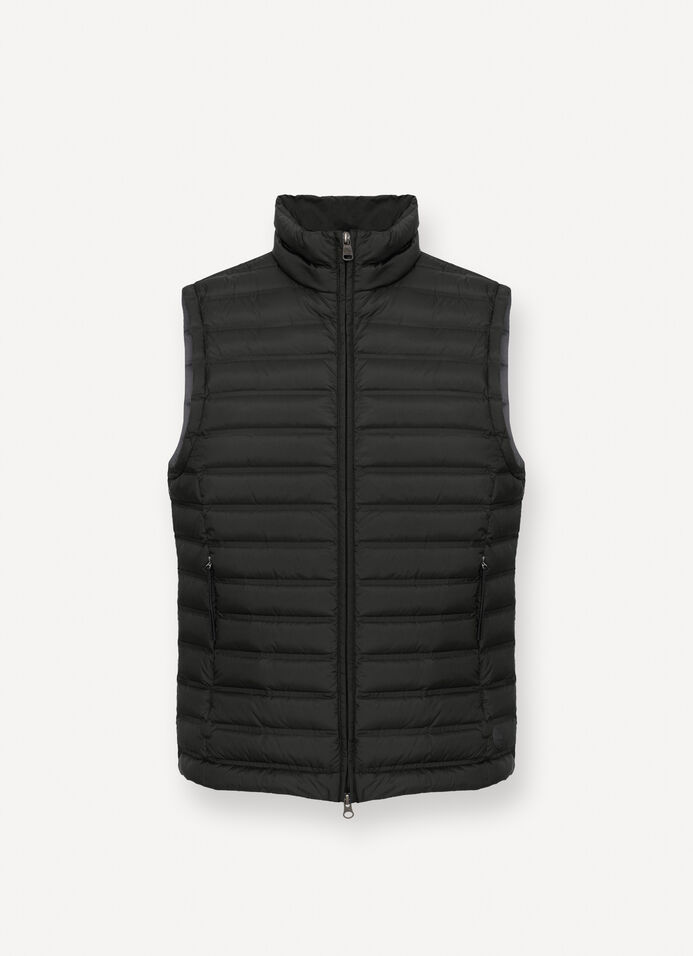 Down vest with seamless quilting image number 4
