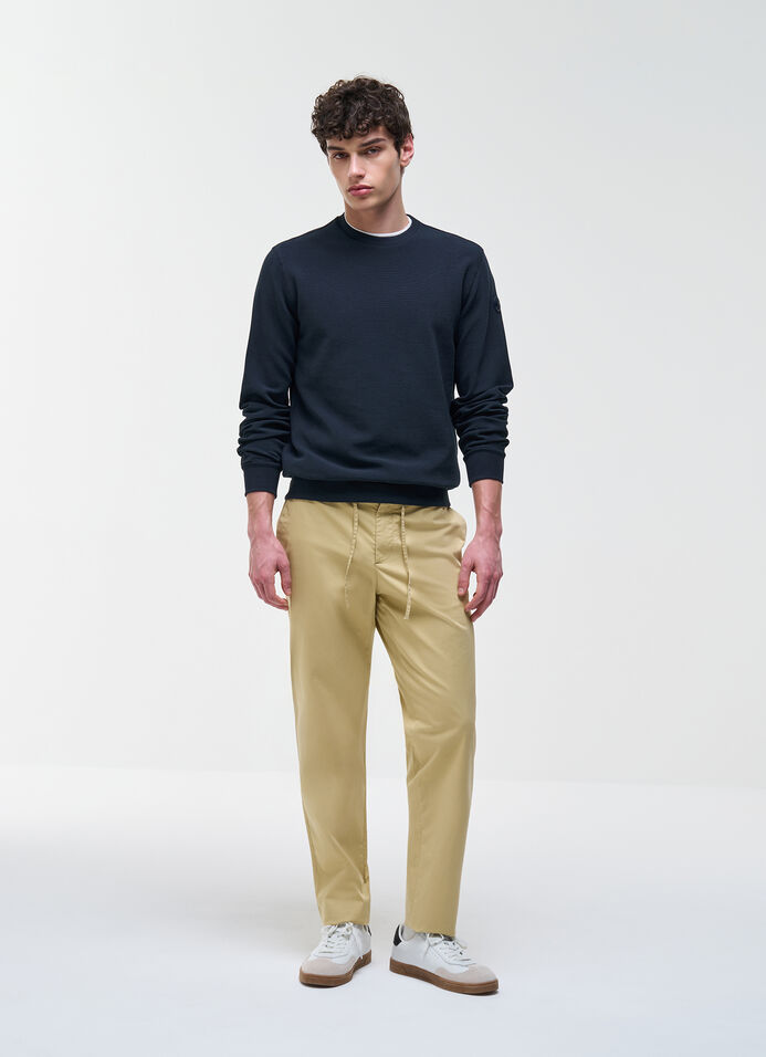 Needlecord crew-neck sweatshirt