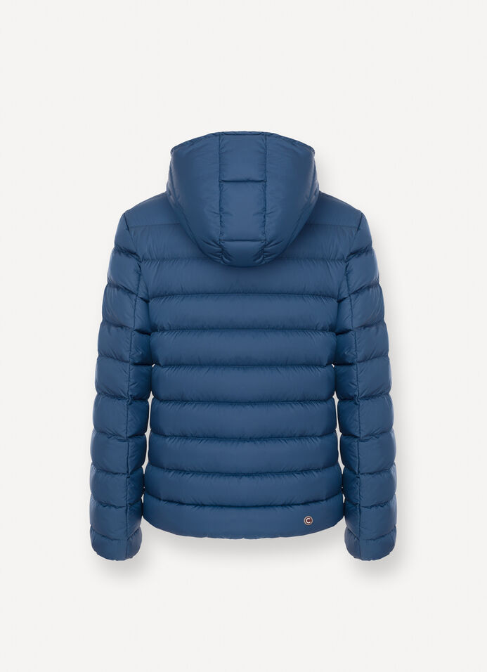 Sporty down jacket with detachable hood image number 5